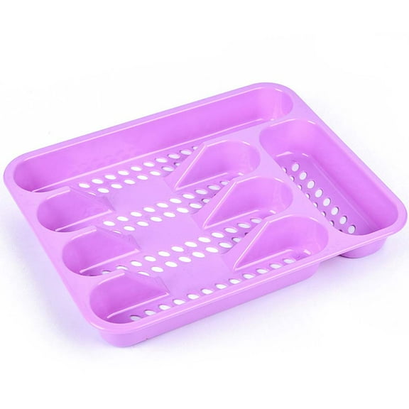 FUTUREORYY Cutlery Storage Rack 4 Compartments 1 Pc 13*10.4*1.6in