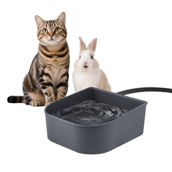 NAMSAN Heated Pet Bowl - 1L Ice-Free Water Bowl for Outdoor/Indoor Pets, Hanging Design