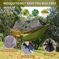 thumbnail image 3 of Hamaca de camping Qevooon doble de nailon, 300 x 198 cm, con red, 3 of 6