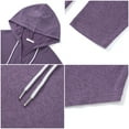 thumbnail image 6 of UVN Fall Hoodies for Women Long Sleeve V Neck Hooded Sweatshirts Ladies Loose Casual Drawstring Pullover Tops, 6 of 9