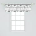 thumbnail image 2 of Ambesonne Floral Window Valance, Simple Greyscale Botanical, 54" X 18", Pale Grey and Coconut, 2 of 3