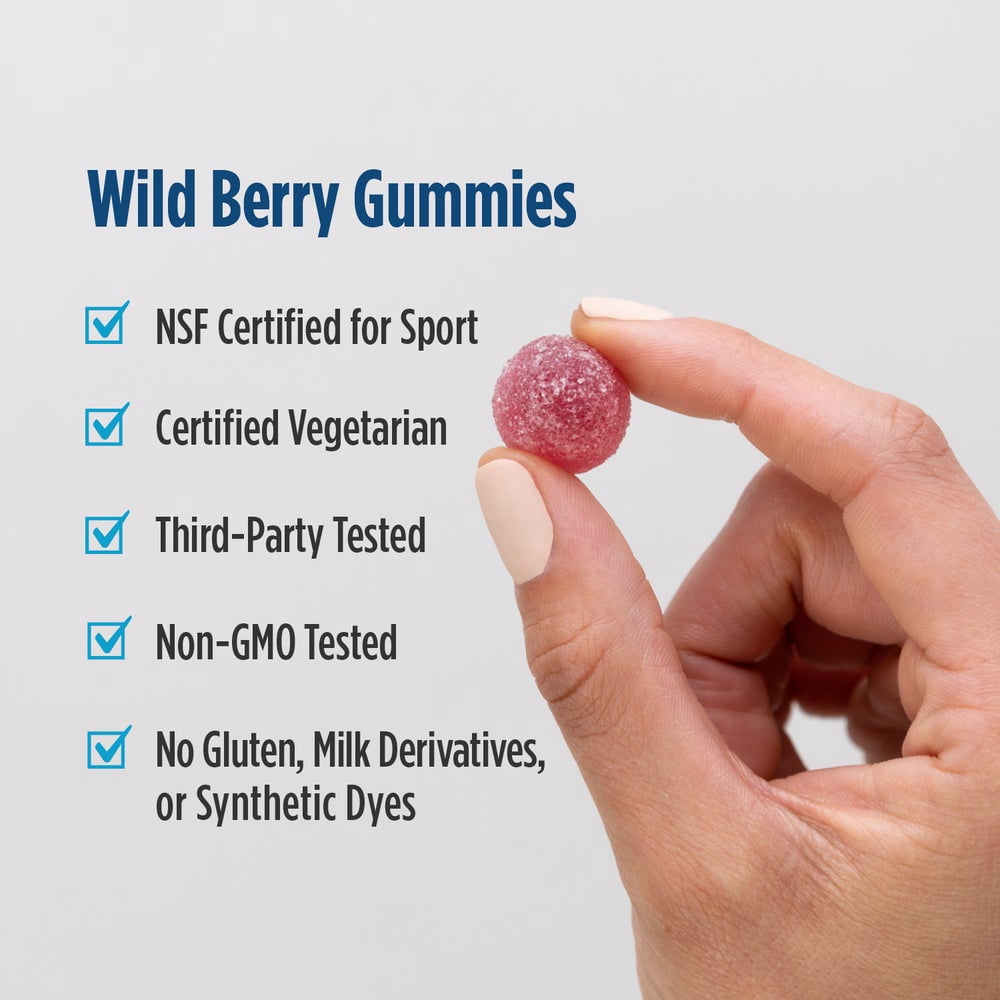 Nordic Naturals Vitamin D3 Gummies Sport, NSF Certified, Non-GMO, 120 Count