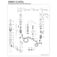 thumbnail image 6 of Kingston Brass KB8955CKL Kaiser Mini-Widespread Bathroom Faucet with Pop-Up Drain, Oil Rubbed Bronze, 6 of 7