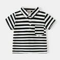thumbnail image 6 of Gerichy Boys Summer Outfits Toddler Boys Summer Short Sleeve Striped Prints Tops Shorts 2PCS Outfits Clothes Set For Children Clothes, 6 of 9