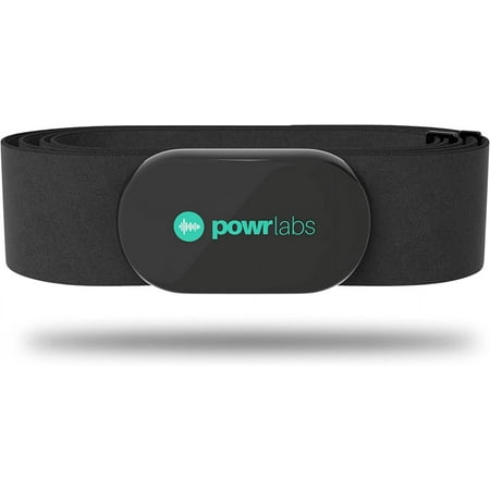 Powr Labs Bluetooth Heart Rate Monitor Chest Strap | ANT+ Heart Rate Monitor Works with Strava Garmin Wahoo Polar Peloton iFit Apps