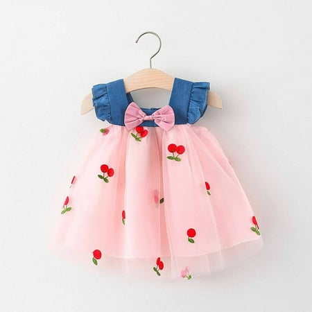 

GERsome Toddler Kids Girls Princess Dress Floral Casual Dress Girls Party Dres