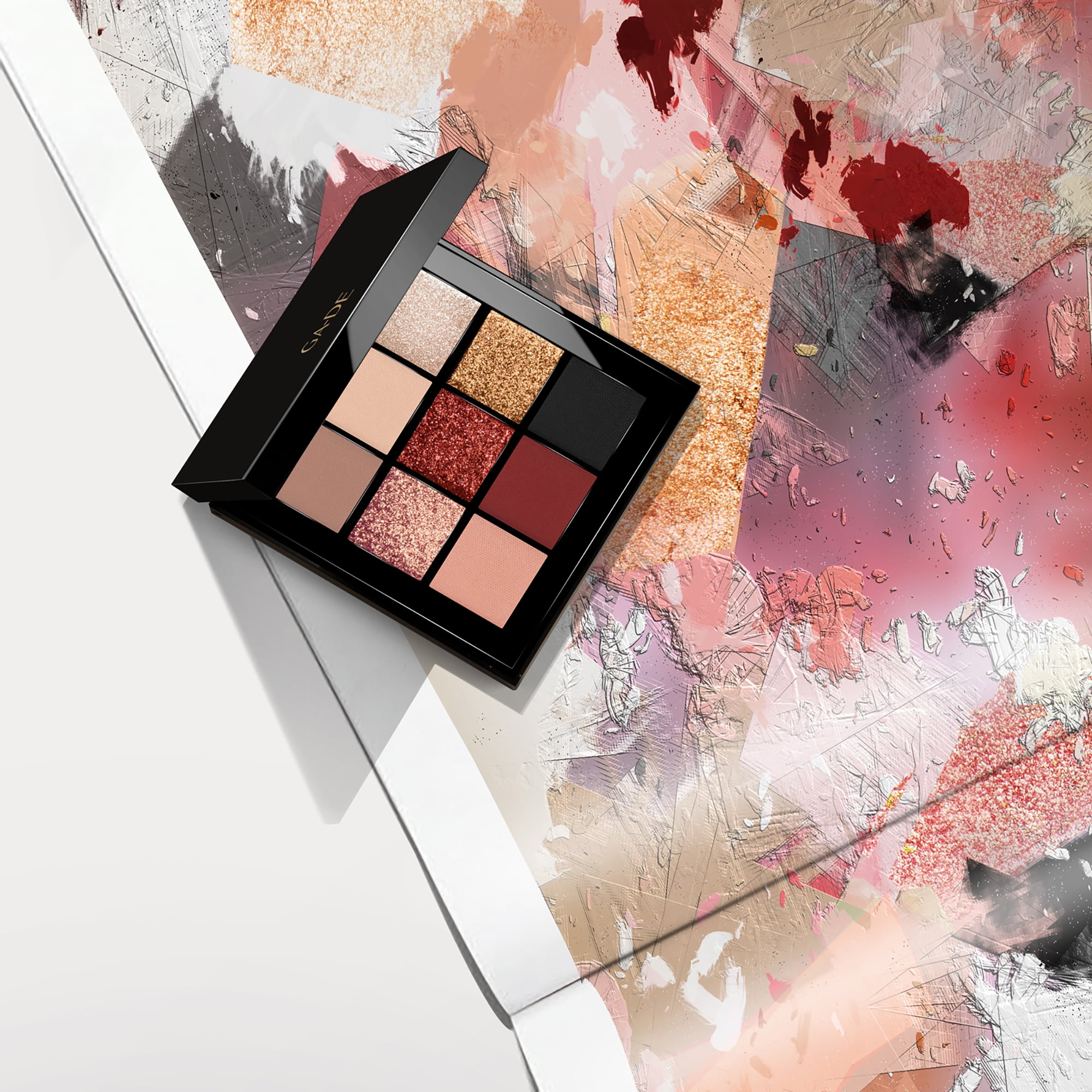 GA-DE Velveteen Eyeshadow Palette - 51, Eye Shadow, 0.0286 oz