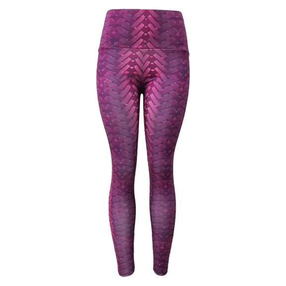 Bibifish Womens Yoga Pants Green Woven Print Yoga Pants High Waist Stretchy Fabric Festival & Casual Walk Trendy Leggings For Ladies
