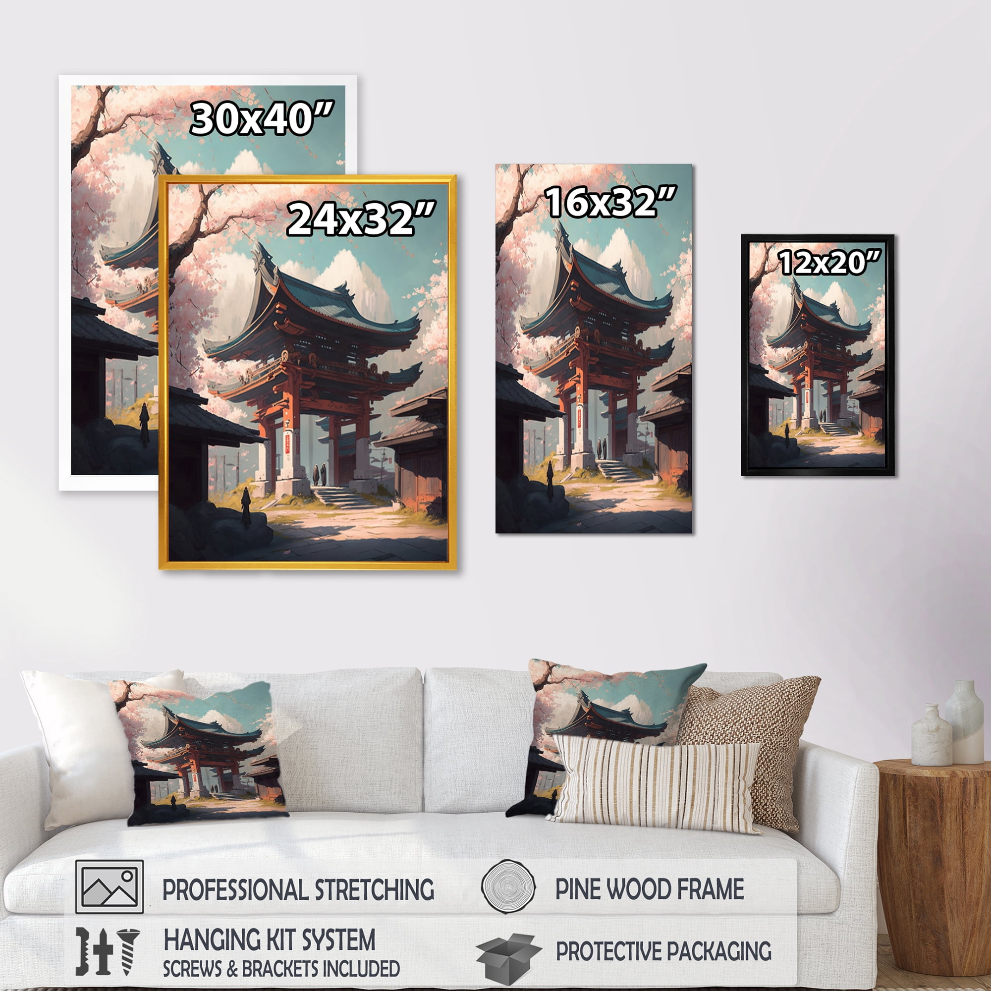 Designart Architectural City Landscape V Canvas Wall Art