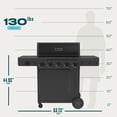 thumbnail image 2 of Charbroil Performance Series Flavormax 5 Burner Gas BBQ Grill Cabinet with Side Burner and 12" Griddle, 2 of 9