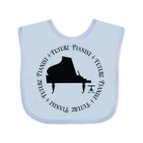 Inktastic Future Piano Player Boys or Girls Baby Bib