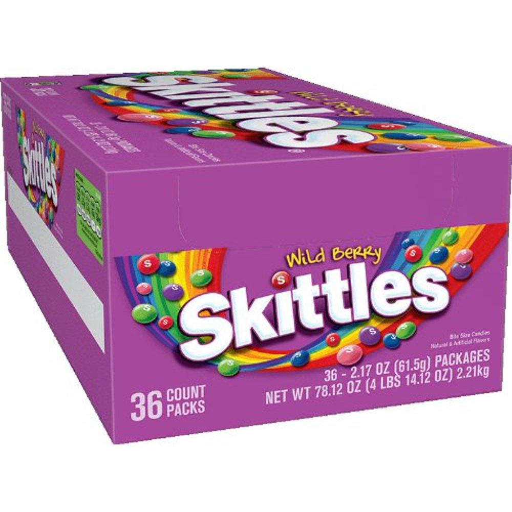 Skittles Bite Size Candies, Wild Berry 2 Oz, 36 Bags