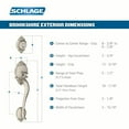 thumbnail image 4 of Schlage F58-Brk Brookshire Keyed Handleset Single Cylinder (Interior Side Sold Separately), 4 of 6