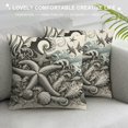 thumbnail image 3 of GOSMITH Outdoor Throw Pillow Cover Watercolor Ocean Sea Conch Coral Waterproof Cushion Covers Seaweed Starfish on White Pillow Cases Home Decoration for Patio Garden Couch Sofa, 3 of 5