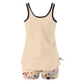 thumbnail image 4 of Uaswgudfs Women's Loose Fit Modest Floral Printed High Waisted Two Piece Tankini Swimsuits for Beach 2XL, 4 of 6