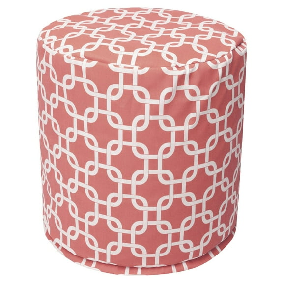Majestic Home Goods Pouf Links Coral