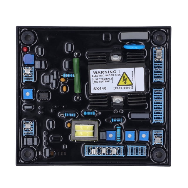 Uadme Módulo Regulador De Voltaje Automático, Tablero Regulador De Voltaje del Generador Tablero Regulador De Voltaje AVR De 1 Fase Y 2 Cables para Generador Diésel 190-264V