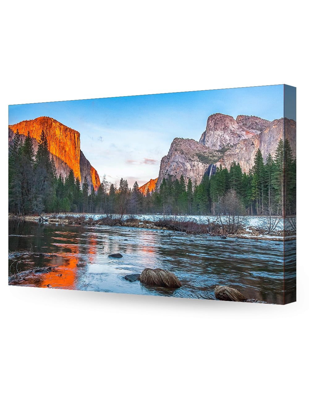 DecorArts View of El Capitan at Sunset, Yosemite National Park. Giclee  Canvas Prints for Wall Decor. 30x20