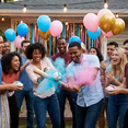 thumbnail image 4 of Gender Reveal Party Powder Baseball Set, 4 Pcs Baseballs with Pink Blue Powder, Baby Gender Announcement Party Favors Supplies, 4 of 5