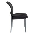 thumbnail image 4 of Titanium Finish Black Fabric Visitor's Chair with ProGrid Back and Straight Legs, 4 of 6