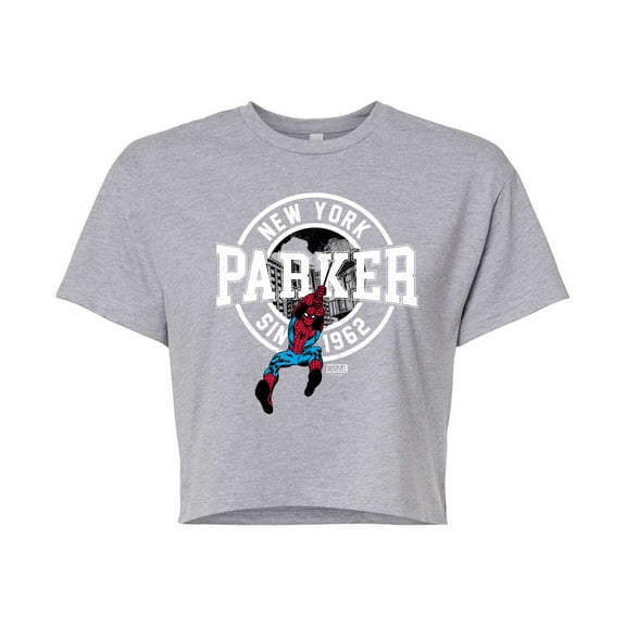 Marvel Spider-Man - Peter Parker - Juniors Cropped Graphic T-Shirt