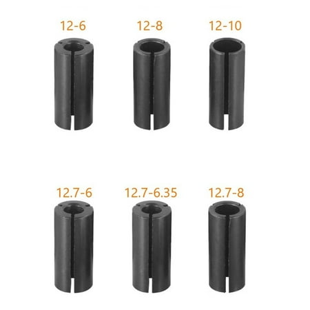 

BAMILL 6/6.35/8/12mm Carbide Engraving Bit CNC Router Tool Adapter Holder Chuck Collets