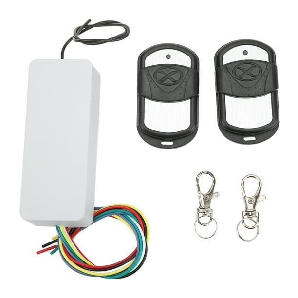 Interruptor de control remoto inalámbrico para puerta de garaje de 433 MHz con luces LED para puertas corredizas eléctricas.