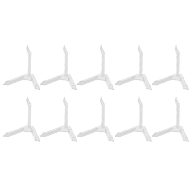 10pcs Action Figure Display Stand, Multipurpose Plastic Flexible Figure Holder Base for 1/144 Scale SD BB HG