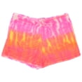 thumbnail image 2 of Emme Jordan Junior's Fuzzy Pajama Shorts - Pink Tie Dye, Medium, 2 of 4