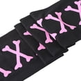 thumbnail image 6 of Xijirk Lace Up Print Thigh High Stockings Crisscross Pattern Gothic Over Knee Socks Halloween Cosplay Hosiery Hot Pink,One Size, 6 of 7
