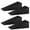 Black-4, variant on Big Door Stopper 2 Packs, Heavy Duty Wedge Rubber Door Stop Works on All Floor Surfaces, Non-Scratching Doorstops Special for Home Office School Heavy Door (Black, H1.9 x L6.3 x W2.7 Inches)