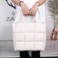 thumbnail image 4 of Bolso Mano Acolchado para Mujer Bolso Acolchado Cuero Versátil Monedero Con Honda para Niña (blanco), 4 of 9