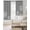 Light Gray White, variant on White Dandelion Blackout Curtains 45 Inches Long, Kitchen Black Out Window Treatments, Spring Flowers Plants Vintage Gray Wood Thermal Insulated Lined Drapes for Small Window with Grommet 42"x45"