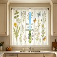 thumbnail image 5 of 2D Printed Kitchen Curtain Valance 1 Pair Short Curtain Panels Fade Resistant Easy Install For Kitchen Bedroom Bathroom Small Window, 5 of 7