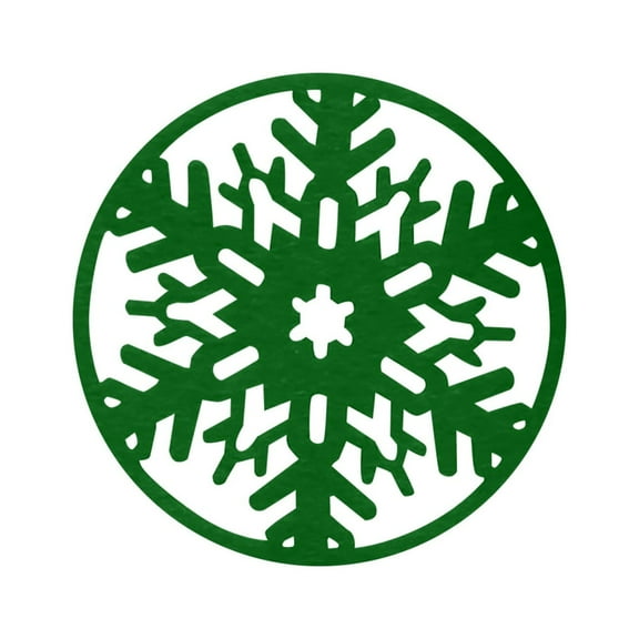 UYUH Christmas Snowflake Coasters, Absorbent Cork-Backed Drink Coasters for Christmas Party, Winter Holiday, Wedding Dinner Decor