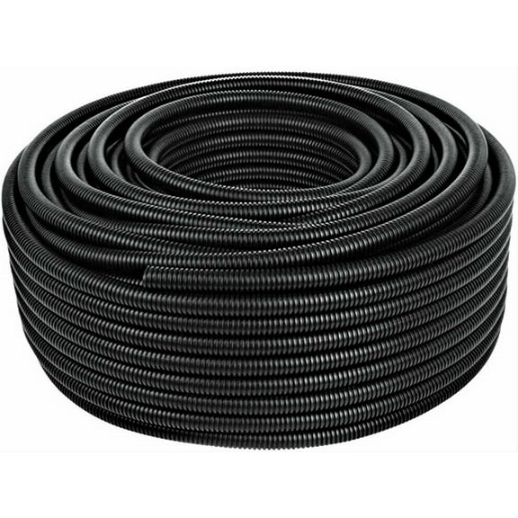 10 Ft. 3/8" Split Wire Loom Conduit Polyethylene Tubing Black Color Sleeve Tube