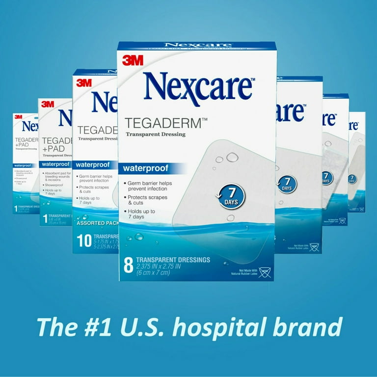 Nexcare Tegaderm Waterproof Dressing Hospital Grade Bandages 2 3 8