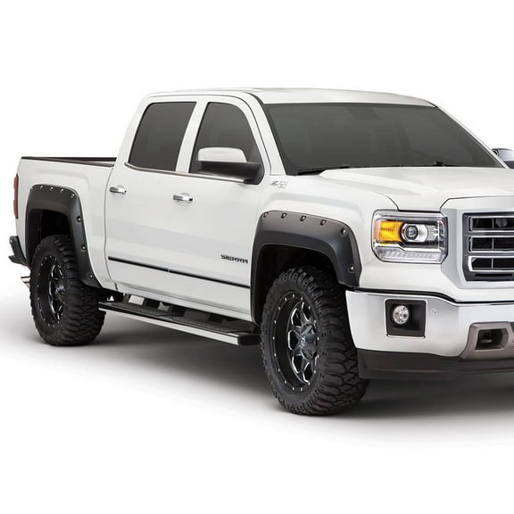 Husky Liners 2804974 Pocket Style Fender Flares Fits 2016-2018 GMC Sierra 1500 w/o Factory Mud Flaps, 2019-2019 GMC Sierra 1500 Limited (2018 Body Style) 4pc