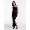 thumbnail image 2 of No Boundaries Foldover Knit Maxi Skirt, Women's XXS-XXL, 2 of 5