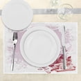 thumbnail image 3 of Ambesonne Wine Place Mats Set of 4, Grunge Abstract Framework, Standard Size, Lilac and White, 3 of 6