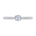 thumbnail image 3 of 0.42 Carat Solitaire Diamond Engagement Ring in 14K White Gold (Ring Size 4.25), 3 of 5