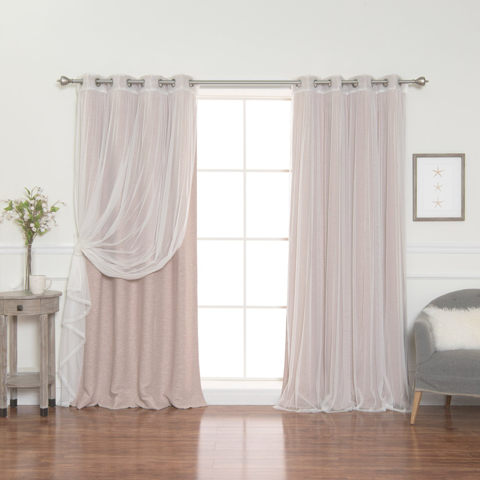 Best Home Fashion Sheer and Blackout Mix and Match Curtains - Walmart.com