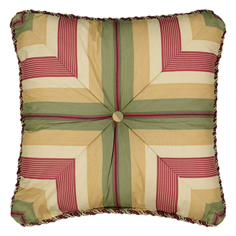Waverly Laurel Springs Button Tufted Accent Pillow