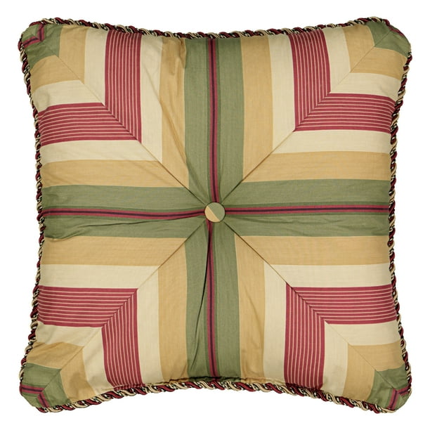 Waverly Laurel Springs Button Tufted Accent Pillow