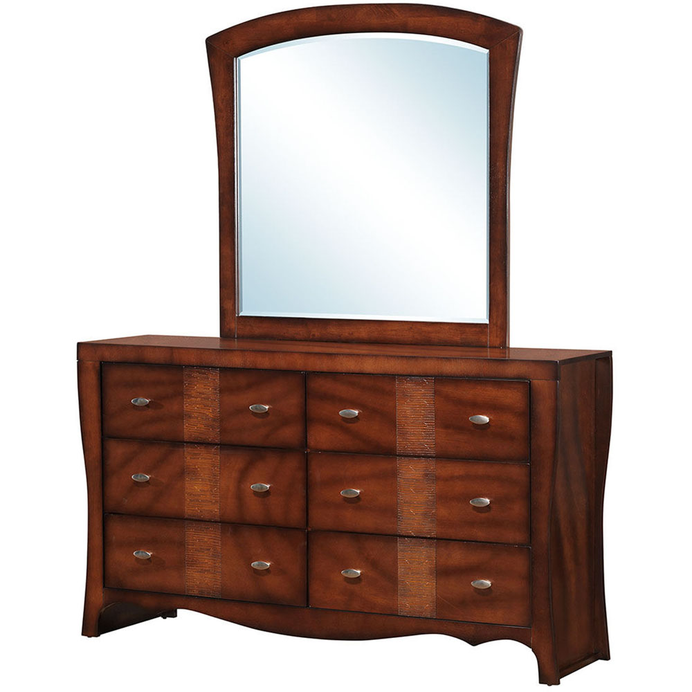 Cambridge Walden 5 Piece Bedroom Suite Queen Bed, Dresser, Mirror