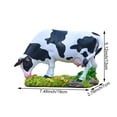 thumbnail image 2 of vlrwzc Animals Figures Statue Resin Miniature Cow Figurines For Desktop Garden Decoration, 2 of 7