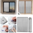 thumbnail image 6 of Window Heat Blocker, Blackout Aluminum Foil Window Film with Suction Cups Reusable Thermal Window Insulation Cover for Summer Heat Sun Blocking Privacy Shade for Home Sun Room (11.81x39.37in), 6 of 6