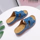 thumbnail image 5 of Sandalias en línea para mujer adulta con tacón de cuña informal de talla grande de estilo nuevo de verano Wmkox8yii ytu9600, 5 of 9