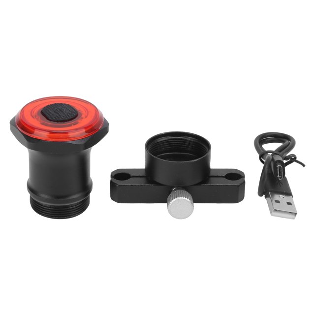 Luz trasera de inducción para bicicleta, luz trasera impermeable para bicicleta de montaña, tipo cojín con carga USB