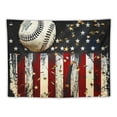 thumbnail image 5 of Baseball Tapestry, Stripe Wall Hanging Art for Kids Teens Boys,Ball Sports Game Wall Blanket Black White Graffiti Wall Hanging for Bedroom/Living Room Decor, 5 of 6